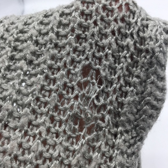 Cheap Monday Crop Gray Haze Knit Long Sleeve Sweater S 1231 - Picture 5 of 6